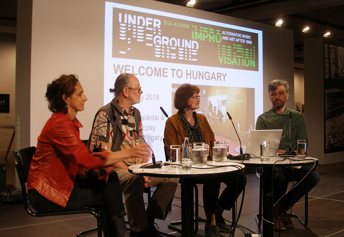 György Galántai, Júlia Klaniczay, Beáta Hock and David Crowley, Notes From the Underground, Akademie der Künste, Berlin, 2018.