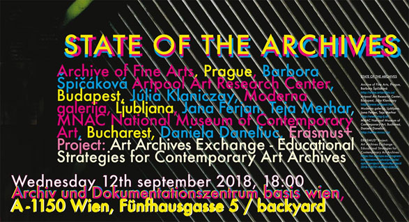State of the Archives, basis wien, Vienna, Austria, 2018.