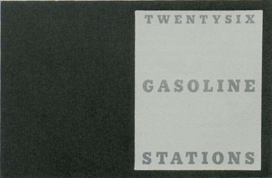 Edward Ruscha: Huszonhat benzinkút, 1962.