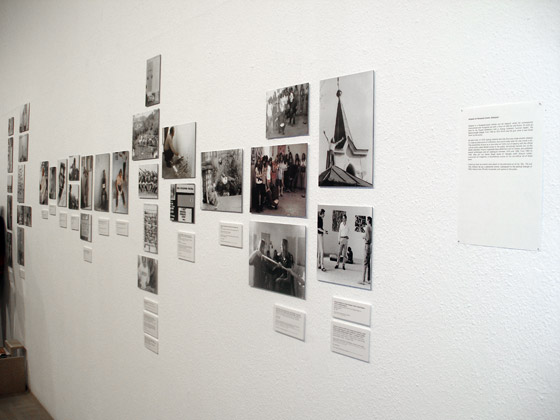 Artpool’s documents about Balatonboglár at Fluxus East exhibition, Bunkier Sztuki, Kraków, 2008.