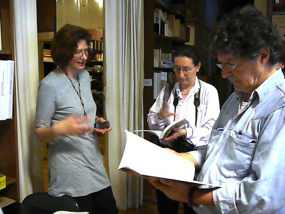 Júlia Klaniczay, Francesco Masnata, and Linda Kaiser, Artpool, Budapest, 2008.