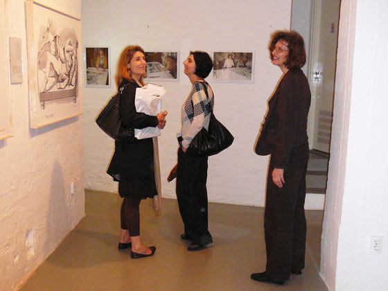 Joanna Mytkowska, Christine Macel és Klaniczay Júlia, Artpool P60, Budapest, 2008.