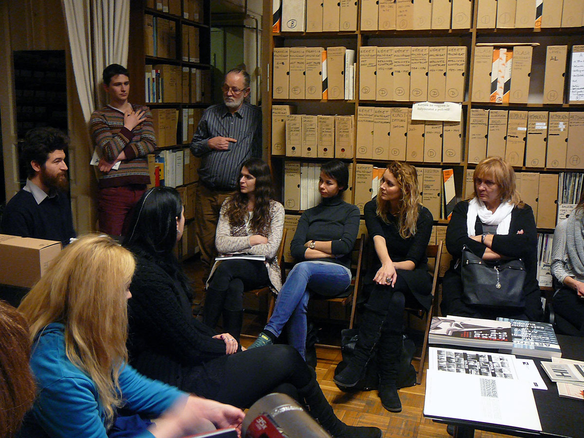 Day of museum professionals in the Artpool Art Research Center, 2016.