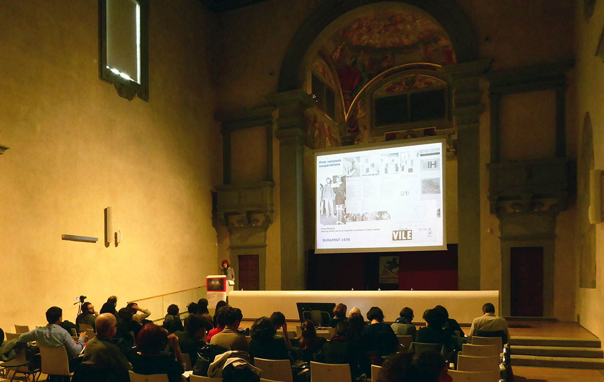 Júlia Klaniczay’s presentation in the Auditorium di Sant’Apollonia, Florence, Italy, 2016.