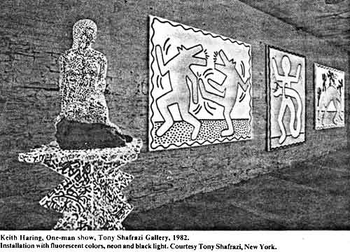 Keith Haring: One-man show, Tony Shafrazi Gallery, 1982.