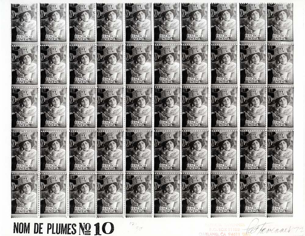 Nom De Plumes No 1-12, Artistamp by Patricia Tavenner