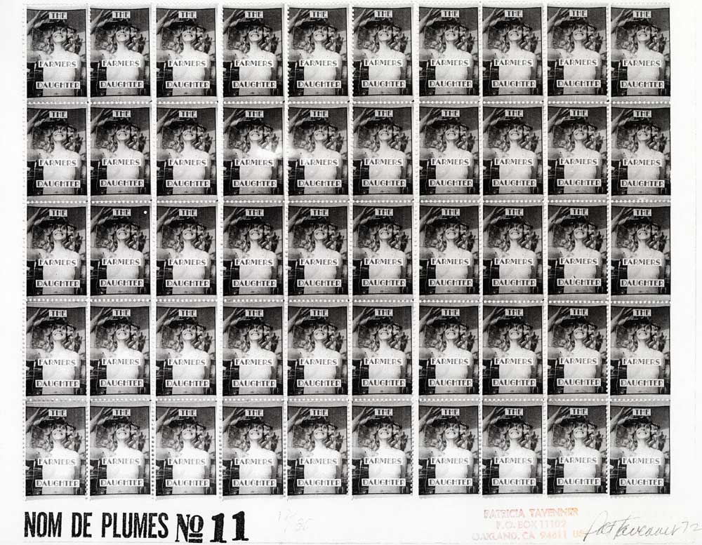 Nom De Plumes No 1-12, Artistamp by Patricia Tavenner