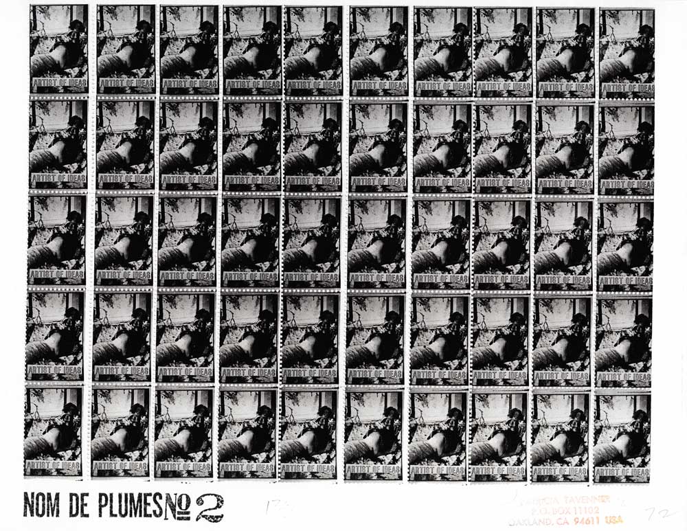 Nom De Plumes No 1-12, Artistamp by Patricia Tavenner