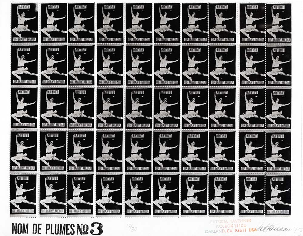 Nom De Plumes No 1-12, Artistamp by Patricia Tavenner