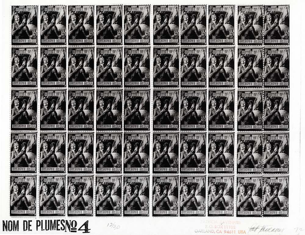 Nom De Plumes No 1-12, Artistamp by Patricia Tavenner