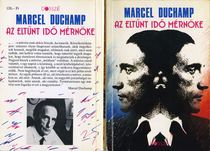 A Marcel Duchamp, az eltűnt idő mérnöke c. könyv borítója