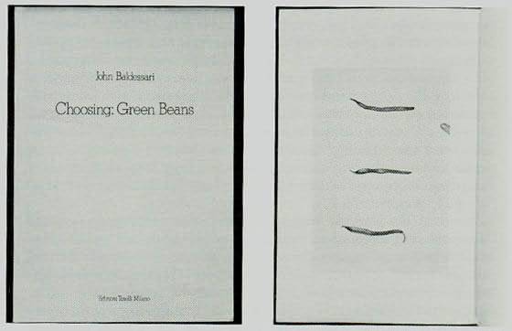 John Baldessari: Választás: Zöldbabok, 1972.