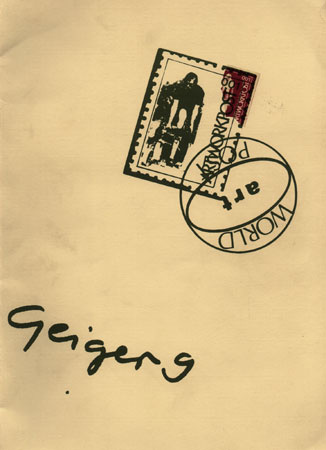 Mail art by György Galántai to Adriano Spatola, 1980.