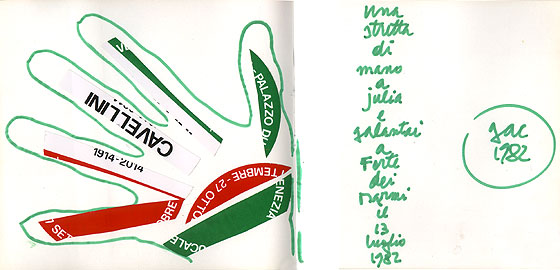 Artwork by Guglielmo Achille Cavellini, 1982.
