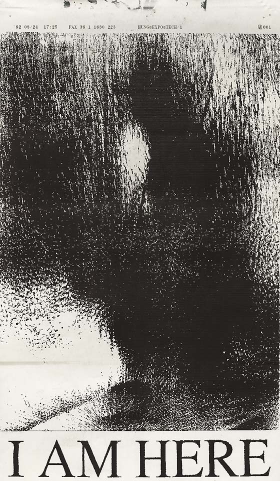 Fax by István Tenke for Artpool’s Faxzine, 1992.