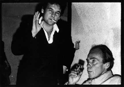 Dr Horváth Putyi és Gémes János Dixi, FMK büfé, 1987.
