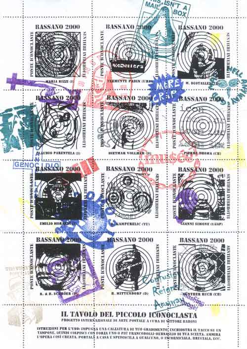 Lancillotto BELLINI - Bassano 2000. Poste Iconoclaste / stampsheet